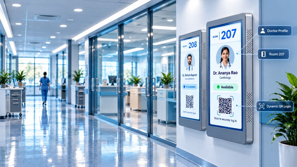 Doctor Profile-Based Room Management & Dynamic QR Login